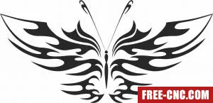 Butterfly art - Free dxf for laser cutting and plasma