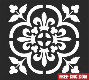 Ornament decorative art - Free dxf files ready to cut