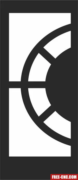 Screen door door decorative door - Free dxf files ready to cut