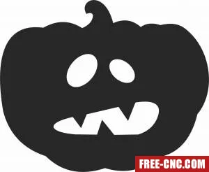 Halloween pampking silhouette decoration - Download free dxf for cnc plasma cutting