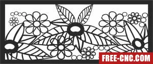 Decorative pattern screen wall pattern wall door - Free dxf files ready to cut