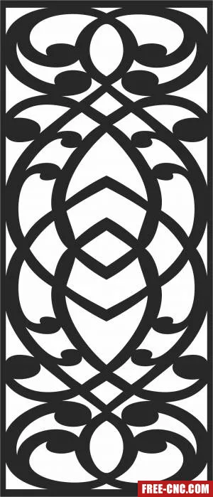Decorative door decorative screen decorative wall - Download free dxf for cnc plasma cutting