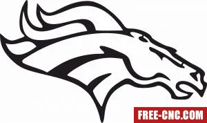 Denver broncos nfl american football - Free dxf files ready to cut