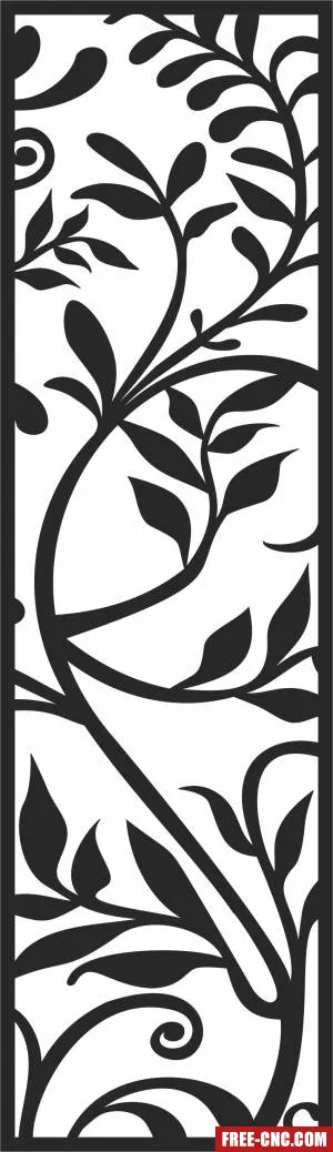 Door wall door pattern wall screen door - Free dxf files ready to cut