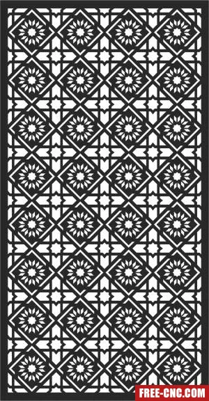 Screen wall screen door - Download free dxf for cnc plasma cutting