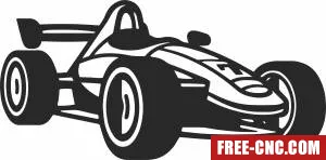 Formula one racing car - Download free dxf for cnc plasma cutting