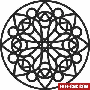 Mandala decorative wall decorative screen decorative door - Free dxf files ready to cut Mandala decorative wall decorative screen decorative door - Free dxf files ready to cut