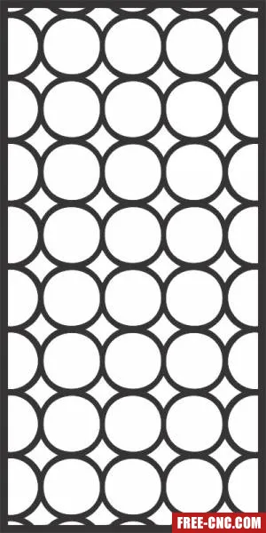Decorative pattern wall screens panel for doors - free dxf download