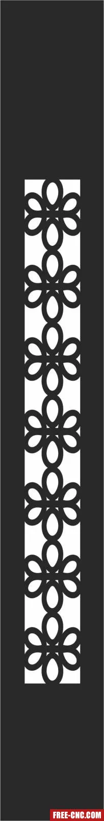 Pattern door decorative door - Free dxf for laser cutting and plasma
