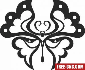 Butterfly wall decor - Free dxf for laser cutting and plasma