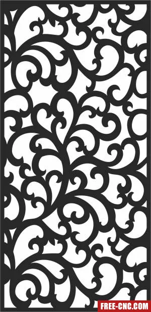 Wall decorative pattern screen pattern decorative - Download free dxf for cnc plasma cutting