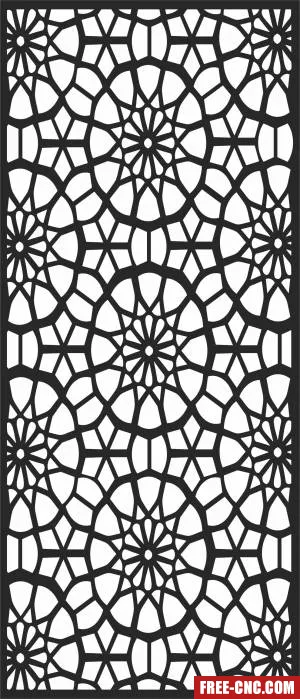 Door decorative wall decorative screen - Free dxf files ready to cut
