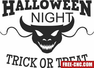 Halloween night clipart - Free dxf files ready to cut