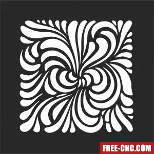 Screen door decorative wall pattern wall door - Free dxf for laser cutting and plasma