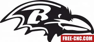 Baltimore ravens nfl american football - Free dxf for laser cutting and plasma