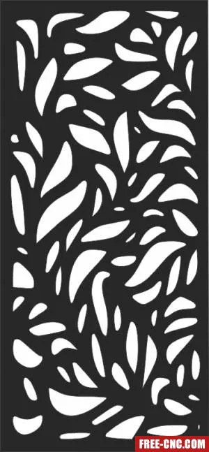 Decorative pattern wall screen panel - free dxf download