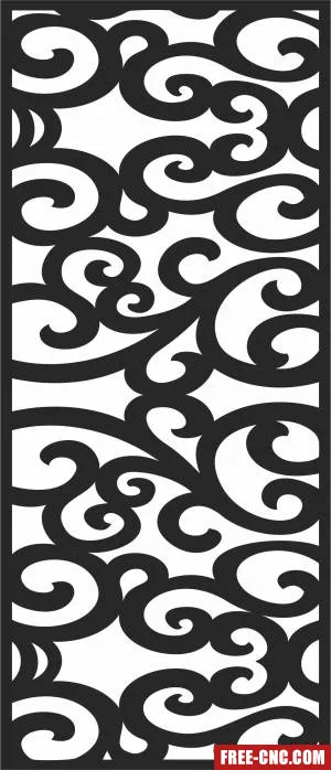 Screen door decorative pattern decorative screen door - Download free dxf for cnc plasma cutting