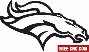 Denver broncos logo nfl - free dxf download