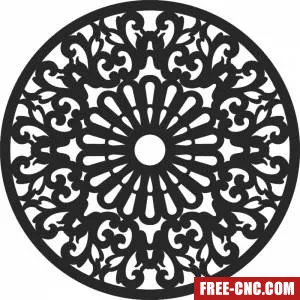 Mandala round pattern all art - free dxf download