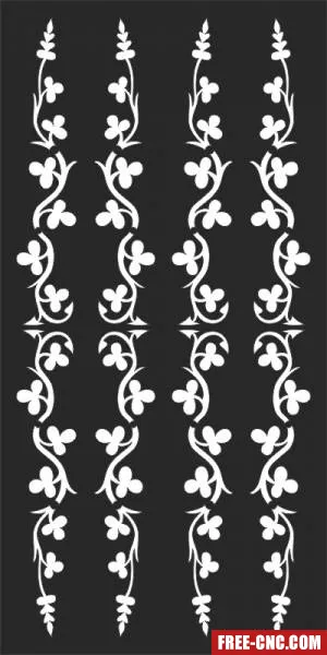 Decorative pattern wall screen panel door - free dxf download Decorative pattern wall screen panel door - free dxf download