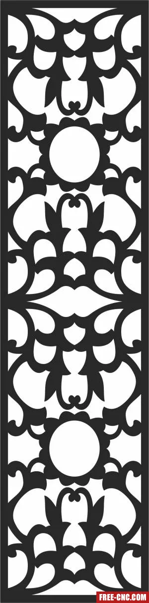 Pattern decorative door pattern door - Free dxf for laser cutting and plasma