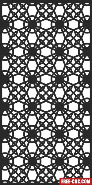 Screen door door wall screen wall door - Free dxf for laser cutting and plasma