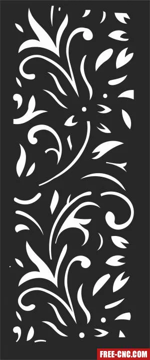 Screen door decorative screen pattern - Free dxf for laser cutting and plasma