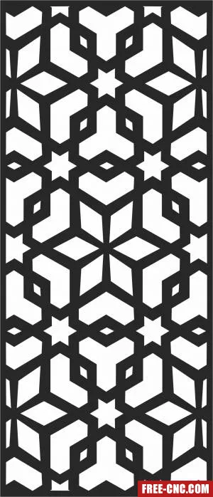 Decorative screen pattern wall pattern - Free dxf download
