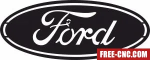 Ford wall logo sign - Free dxf for laser cutting and plasma