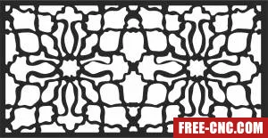 Decorative door decorative screen decorative pattern - Free dxf files ready to cut