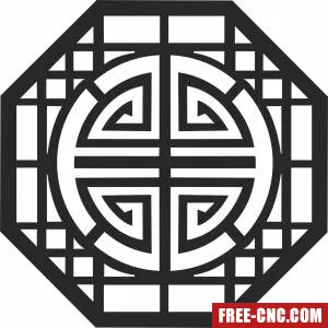 Pattern mandala wall arts - Free dxf download