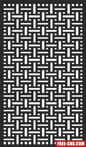 Pattern screen wall screen wall door - Free dxf for laser cutting and plasma