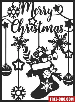 Merry christmas cliparts - Free dxf files ready to cut