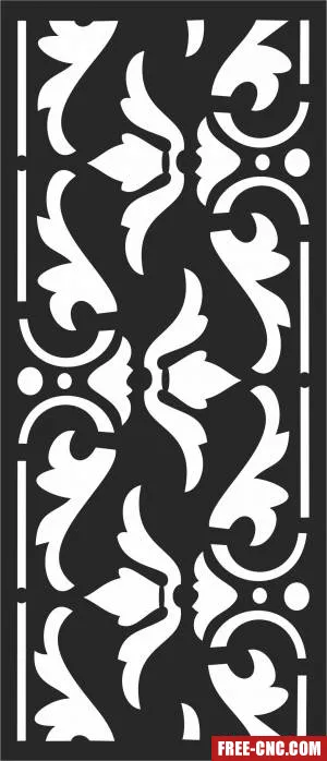 Door screen door wall decorative - Free dxf download Door screen door wall decorative - Free dxf download