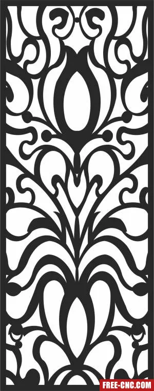 Door screen decorative screen door - Download free dxf for cnc plasma cutting