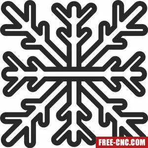 Ornament christmas snow decorative pattern - Download free dxf for cnc plasma cutting