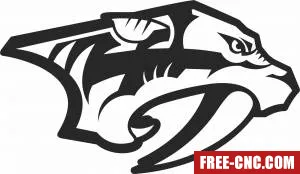 Nashville predators ice hockey nhl team logo - Download free dxf for cnc plasma cutting