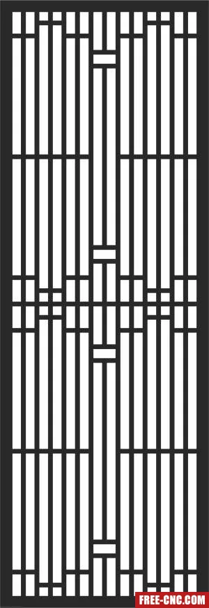Decorative panel door wall screen pattern - Free dxf files ready to cut Decorative panel door wall screen pattern - Free dxf files ready to cut