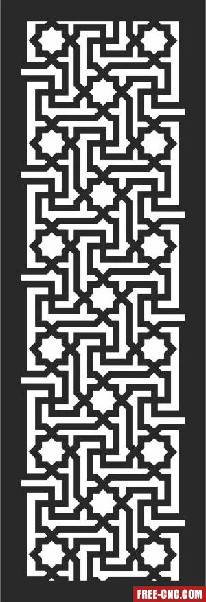 Screen pattern screen door pattern door decorative - Free dxf files ready to cut