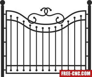 Gate door fence - Download free dxf for cnc plasma cutting