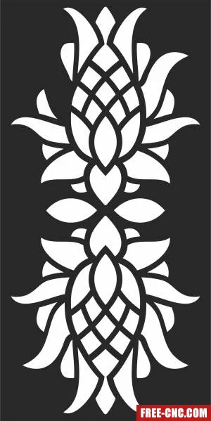 Decorative door decorative pattern - Free dxf for laser cutting and plasma