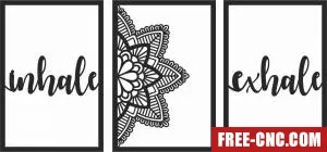 Arts panels wall decor - Free dxf files ready to cut