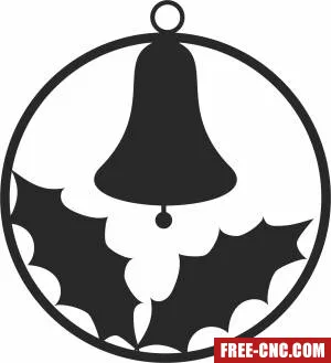 Christmas ornament batman bell - Download free dxf for cnc plasma cutting