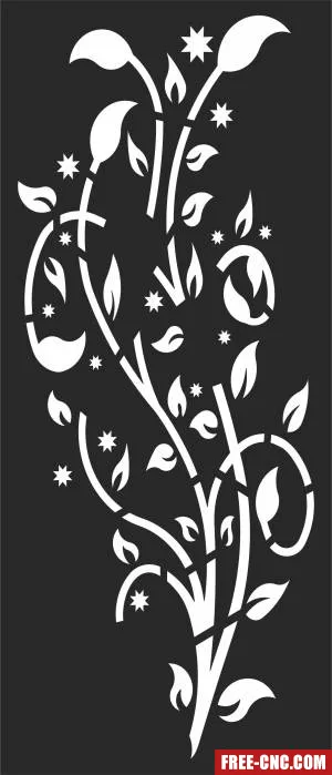 Wall door wall pattern screen door decorative - Free dxf files ready to cut Wall door wall pattern screen door decorative - Free dxf files ready to cut