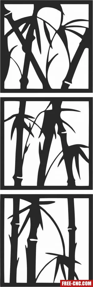 Palm panels wall decor - Free dxf for laser cutting and plasma