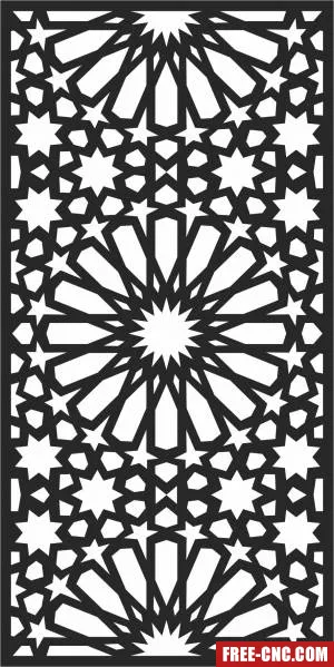 Wall screen wall decorative screen pattern - Download free dxf for cnc plasma cutting