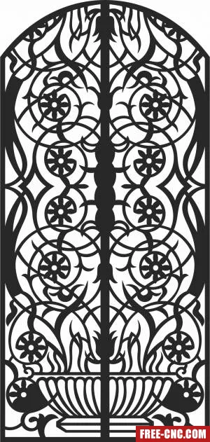 Pattern wall pattern decorative screen pattern - Free dxf download