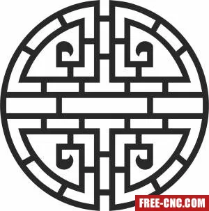 Screen door screen pattern door wall - Free dxf for laser cutting and plasma