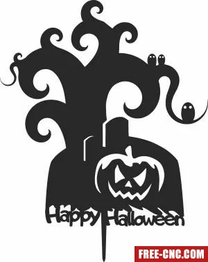 Halloween tree stake - Free dxf for laser cutting and plasma