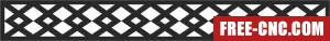 Decorative wall screen decorative - Download free dxf for cnc plasma cutting